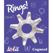 Прозрачное эрекционное кольцо Rings Cogweel - Lola Games - в Тольятти купить с доставкой