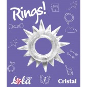 Прозрачное эрекционное кольцо Rings Cristal - Lola Games - в Тольятти купить с доставкой