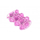 Розовая насадка на пенис Rings Armour - Lola Games - в Тольятти купить с доставкой