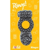Чёрное эрекционное кольцо Rings Ringer - Lola Games - в Тольятти купить с доставкой