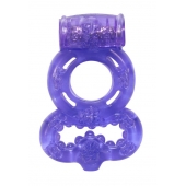 Фиолетовое эрекционное кольцо Rings Treadle с подхватом - Lola Games - в Тольятти купить с доставкой