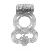 Прозрачное эрекционное кольцо Rings Treadle с подхватом - Lola Games - в Тольятти купить с доставкой