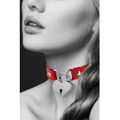 Красный чокер с замком в форме сердца - Bijoux Pour Toi - купить с доставкой в Тольятти