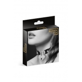 Черный чокер с замком в форме сердца - Bijoux Pour Toi - купить с доставкой в Тольятти