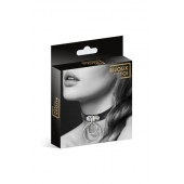 Черный чокер с двумя кольцами - Bijoux Pour Toi - купить с доставкой в Тольятти