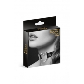 Чёрный чокер с кольцом в форме сердца - Bijoux Pour Toi - купить с доставкой в Тольятти