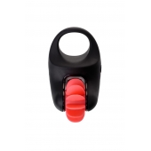 Чёрно-красное эрекционное виброкольцо Erotist - Erotist Adult Toys - в Тольятти купить с доставкой