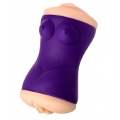 Двухсторонний мастурбатор JOS YARA в фиолетовой колбе - JOS - в Тольятти купить с доставкой