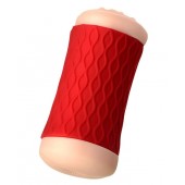 Двухсторонний мастурбатор JOS  NADIN в красном цилиндре - JOS - в Тольятти купить с доставкой