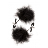 Зажимы для сосков с пухом FEATHERED NIPPLE CLAMPS - Blush Novelties - купить с доставкой в Тольятти