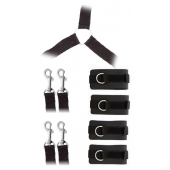 Комплект наручников и поножей LUXURIOUS BED RESTRAINT CUFF SET - Blush Novelties - купить с доставкой в Тольятти