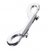 Серебристый двухсторонний карабин TOYFA Metal - ToyFa - купить с доставкой в Тольятти