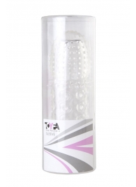 Прозрачная закрытая гелевая насадка - 13,5 см. - Toyfa Basic - в Тольятти купить с доставкой