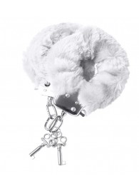 Наручники с белой меховой опушкой - ToyFa - купить с доставкой в Тольятти