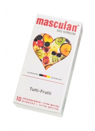 Жёлтые презервативы Masculan Ultra Tutti-Frutti с фруктовым ароматом - 10 шт. - Masculan - купить с доставкой в Тольятти