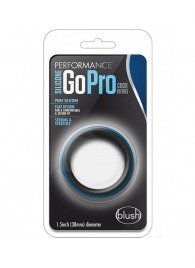 Черно-синее эрекционное кольцо Silicone Go Pro Cock Ring - Blush Novelties - в Тольятти купить с доставкой
