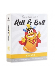 Стимулирующий презерватив-насадка Roll   Ball Banana - Sitabella - купить с доставкой в Тольятти