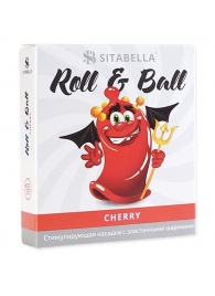 Стимулирующий презерватив-насадка Roll   Ball Cherry - Sitabella - купить с доставкой в Тольятти