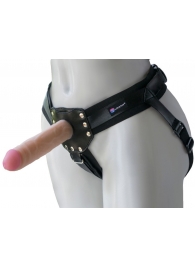 Черный пояс-трусики с двумя насадками  Экзотик-Linda  - 15,5 и 10,5 см. - LOVETOY (А-Полимер) - купить с доставкой в Тольятти