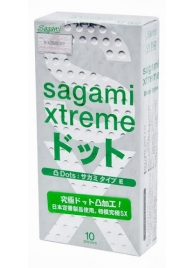 Презервативы Sagami Xtreme Type-E с точками - 10 шт. - Sagami - купить с доставкой в Тольятти