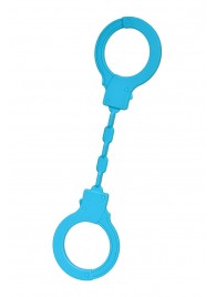 Голубые силиконовые наручники A-Toys без ключа - A-toys - купить с доставкой в Тольятти