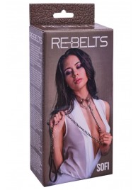 Коричневый поводок и чокер с кольцом Sofi - Rebelts - купить с доставкой в Тольятти