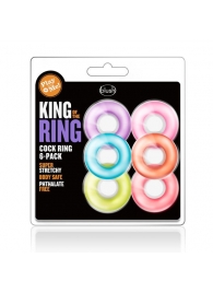 Набор из 6 эрекционных колец King of the Ring - Blush Novelties - в Тольятти купить с доставкой