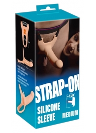 Силиконовый полый страпон на ремнях Silicone Strap-on - 16 см. - Orion - купить с доставкой в Тольятти