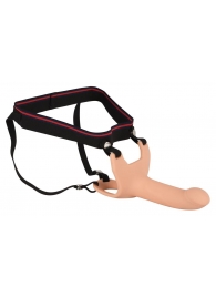 Силиконовый полый страпон на ремнях Silicone Strap-on - 16 см. - Orion - купить с доставкой в Тольятти