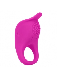 Ярко-розовое эрекционное виброкольцо Silicone Rechargeable Teasing Enhancer - California Exotic Novelties - в Тольятти купить с доставкой