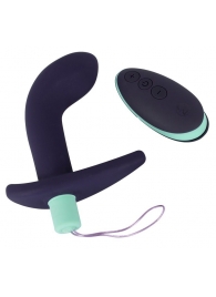 Темно-фиолетовый вибростимулятор простаты с пультом ДУ Remote Controlled Prostate Plug - Orion - в Тольятти купить с доставкой