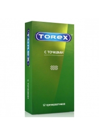 Текстурированные презервативы Torex  С точками  - 12 шт. - Torex - купить с доставкой в Тольятти