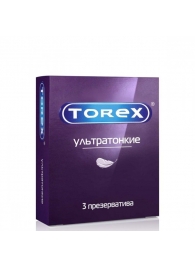 Презервативы Torex  Ультратонкие  - 3 шт. - Torex - купить с доставкой в Тольятти