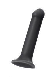 Черный фаллос на присоске Silicone Bendable Dildo XL - 20 см. - Strap-on-me - купить с доставкой в Тольятти