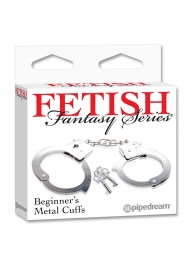 Металлические наручники Beginner s Metal Cuffs - Pipedream - купить с доставкой в Тольятти