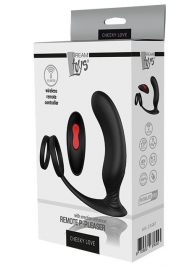 Черный массажер простаты REMOTE P-PLEASER - Dream Toys - в Тольятти купить с доставкой