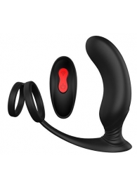 Черный массажер простаты REMOTE P-PLEASER - Dream Toys - в Тольятти купить с доставкой