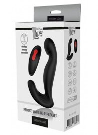 Черный вибромассажер простаты SWIRLING P-PLEASER - Dream Toys - в Тольятти купить с доставкой