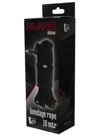 Черная веревка для бондажа BONDAGE ROPE - 10 м. - Dream Toys - купить с доставкой в Тольятти