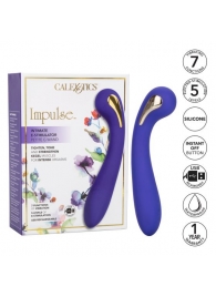 Фиолетовый вибромассажер с электростимуляцией Intimate Estim Petite G Wand - 19 см. - California Exotic Novelties - купить с доставкой в Тольятти