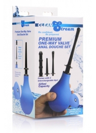 Анальный душ с 3 насадками Premium One-way Valve Anal Douche Set - XR Brands - купить с доставкой в Тольятти