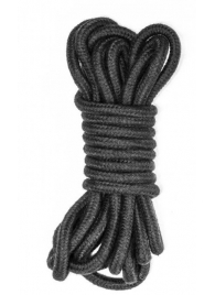 Черная веревка Do Not Disturb - 5 м. - Lola Games - купить с доставкой в Тольятти