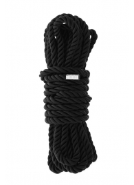 Черная веревка для шибари DELUXE BONDAGE ROPE - 5 м. - Dream Toys - купить с доставкой в Тольятти