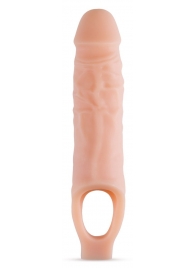 Телесный реалистичный фаллоудлинитель 9 Inch Silicone Cock Sheath Penis Extender - 22,86 см. - Blush Novelties - в Тольятти купить с доставкой