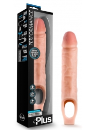 Телесный реалистичный фаллоудлинитель 10 Inch Silicone Cock Sheath Penis Extender - 25,4 см. - Blush Novelties - в Тольятти купить с доставкой