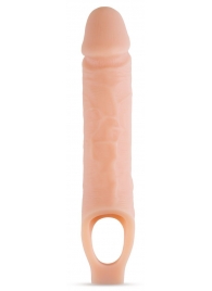 Телесный реалистичный фаллоудлинитель 10 Inch Silicone Cock Sheath Penis Extender - 25,4 см. - Blush Novelties - в Тольятти купить с доставкой