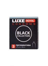 Черные презервативы LUXE Royal Black Collection - 3 шт. - Luxe - купить с доставкой в Тольятти