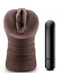 Коричневый мастурбатор-вагина Hot Chocolate Brianna - Blush Novelties - в Тольятти купить с доставкой