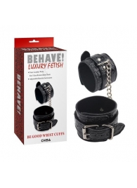 Черные наручники Be good Wrist Cuffs - Chisa - купить с доставкой в Тольятти