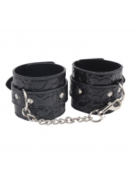 Черные наручники Be good Wrist Cuffs - Chisa - купить с доставкой в Тольятти